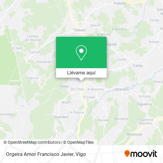 Mapa Orgeira Amor Francisco Javier