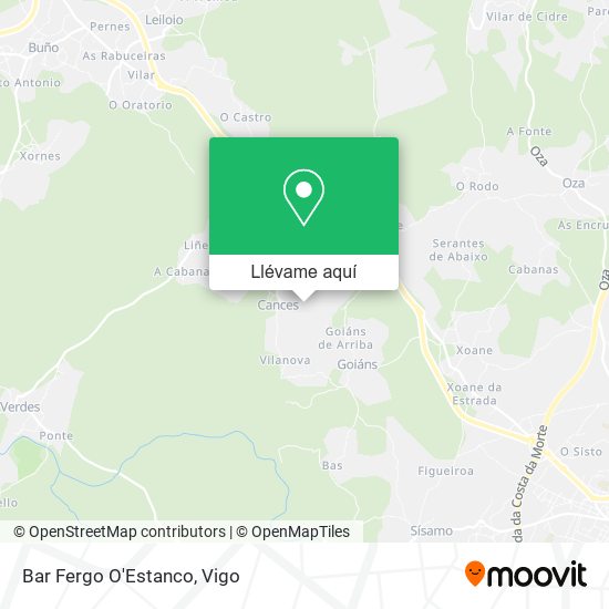 Mapa Bar Fergo O'Estanco