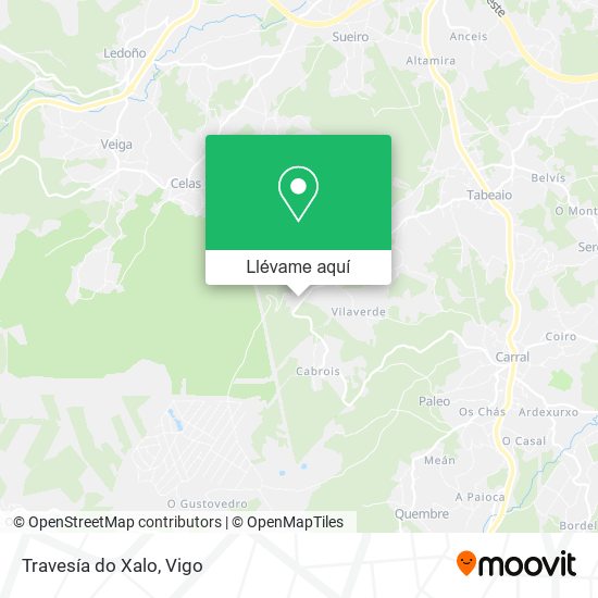 Mapa Travesía do Xalo