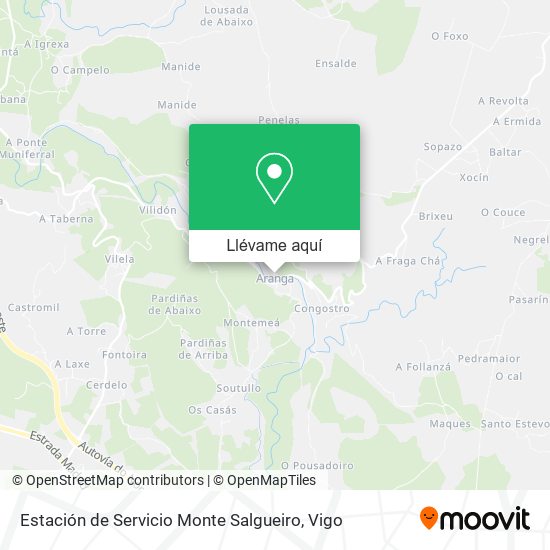 Mapa Estación de Servicio Monte Salgueiro