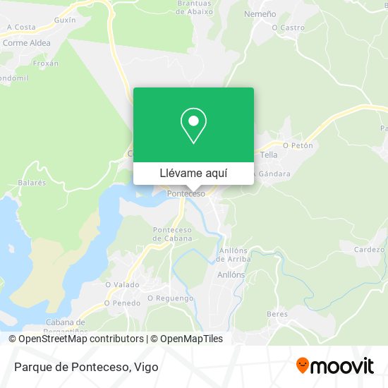 Mapa Parque de Ponteceso