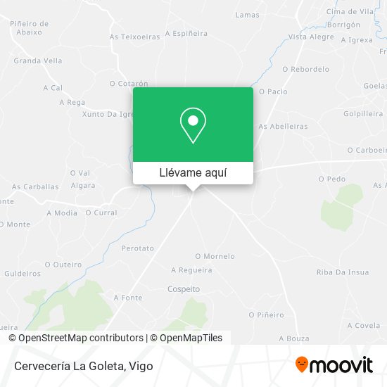 Mapa Cervecería La Goleta