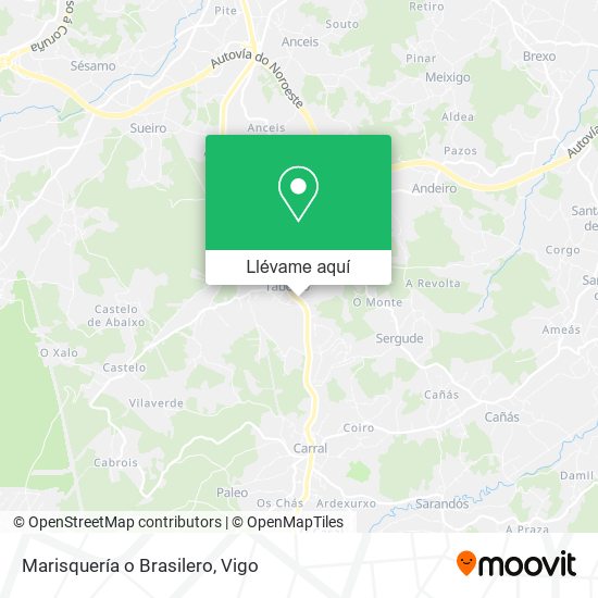 Mapa Marisquería o Brasilero