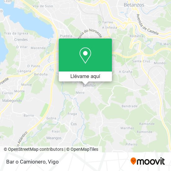 Mapa Bar o Camionero