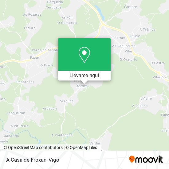 Mapa A Casa de Froxan