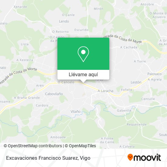 Mapa Excavaciones Francisco Suarez
