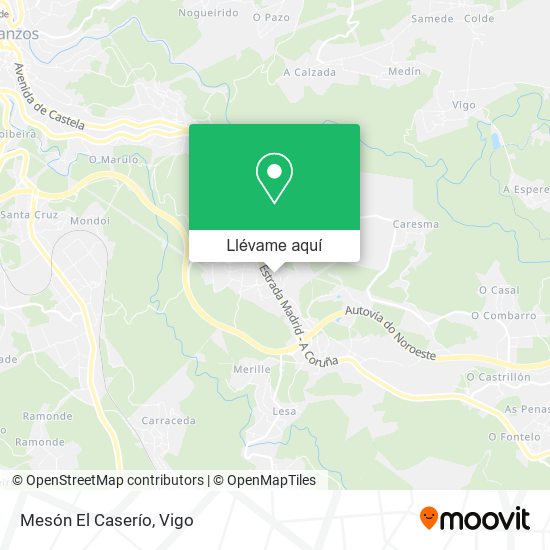 Mapa Mesón El Caserío
