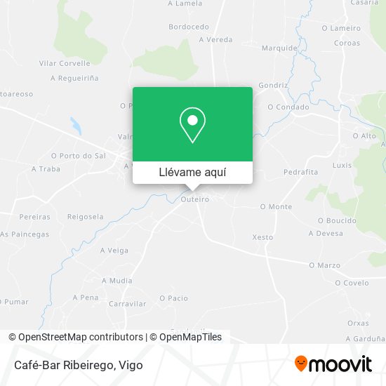 Mapa Café-Bar Ribeirego