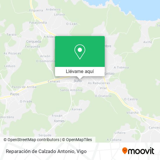 Mapa Reparación de Calzado Antonio
