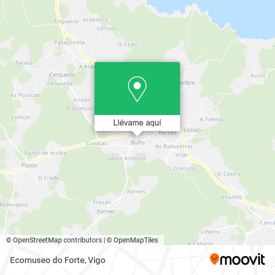 Mapa Ecomuseo do Forte