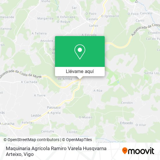 Mapa Maquinaria Agrícola Ramiro Varela Husqvarna Arteixo