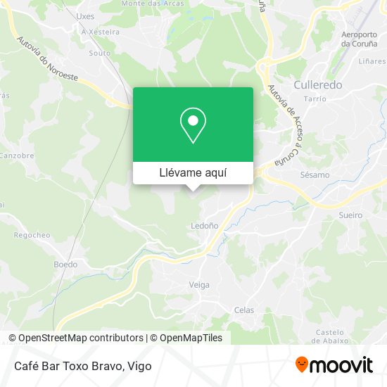Mapa Café Bar Toxo Bravo