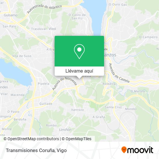 Mapa Transmisiones Coruña