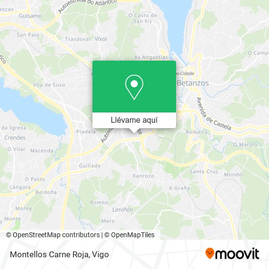 Mapa Montellos Carne Roja
