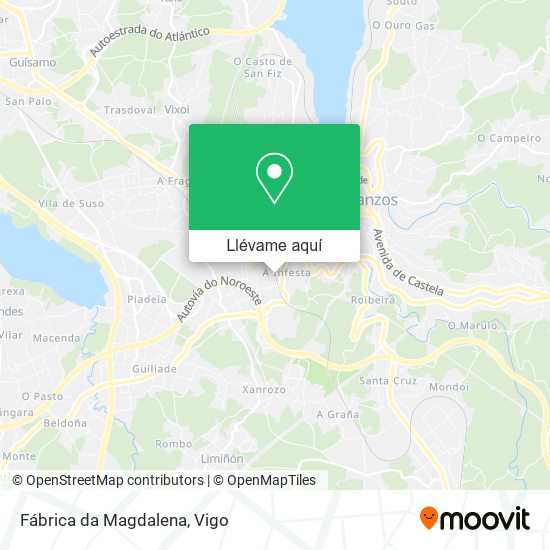 Mapa Fábrica da Magdalena