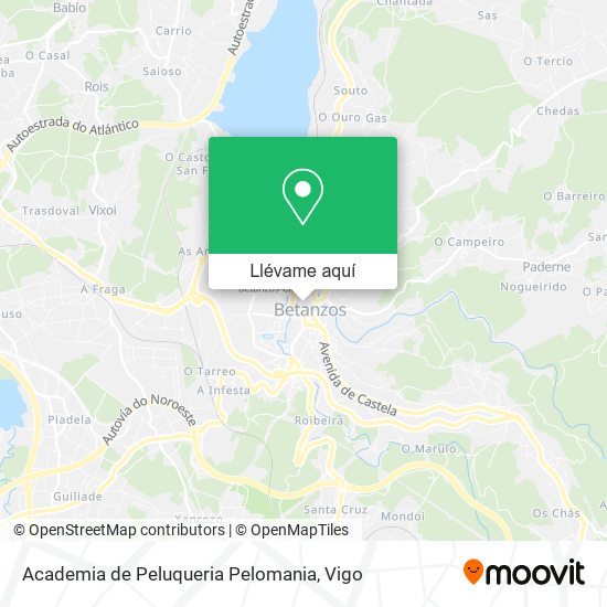 Mapa Academia de Peluqueria Pelomania