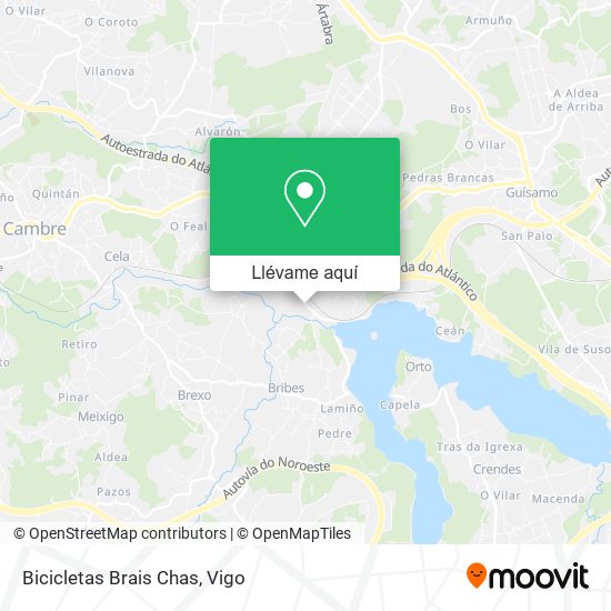 Mapa Bicicletas Brais Chas