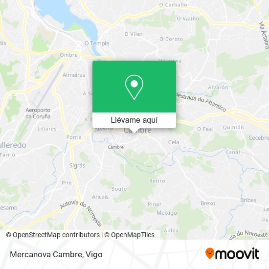 Mapa Mercanova Cambre