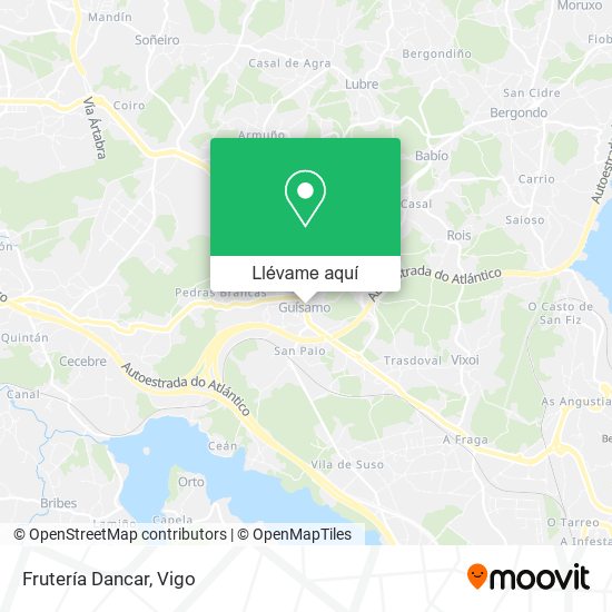 Mapa Frutería Dancar