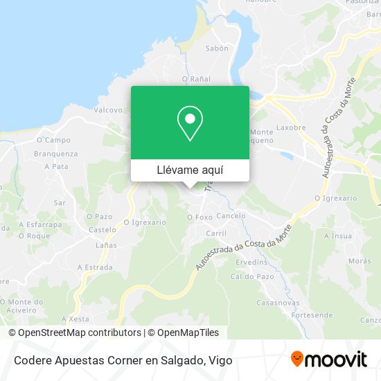 Mapa Codere Apuestas Corner en Salgado