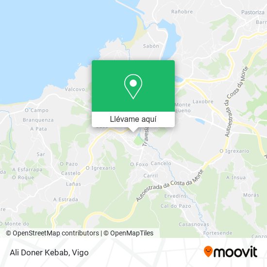 Mapa Ali Doner Kebab