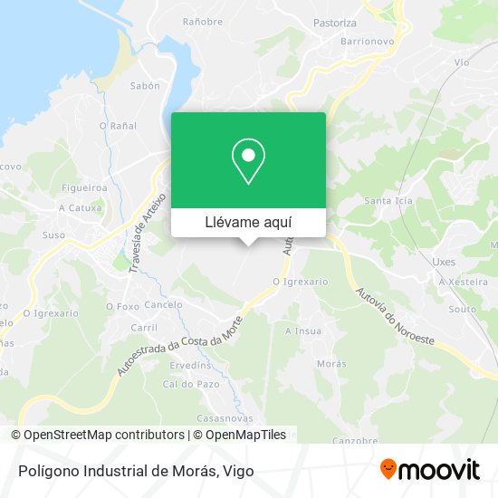 Mapa Polígono Industrial de Morás