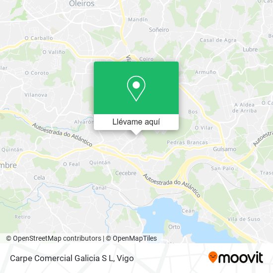 Mapa Carpe Comercial Galicia S L