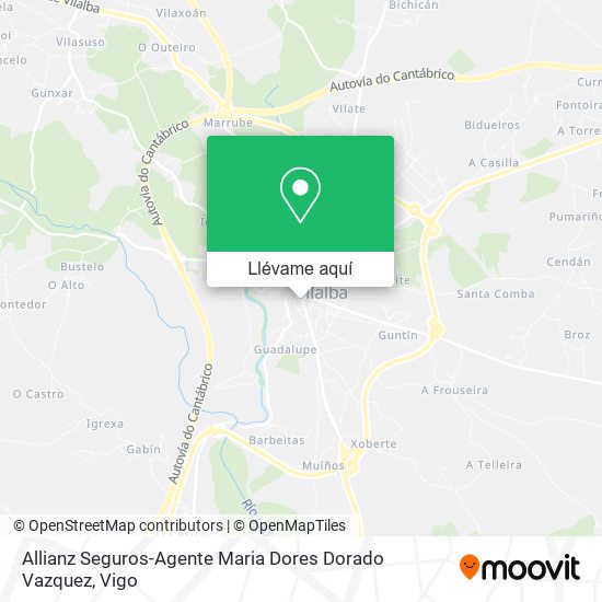 Mapa Allianz Seguros-Agente Maria Dores Dorado Vazquez