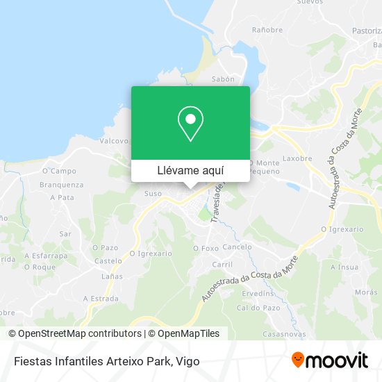 Mapa Fiestas Infantiles Arteixo Park