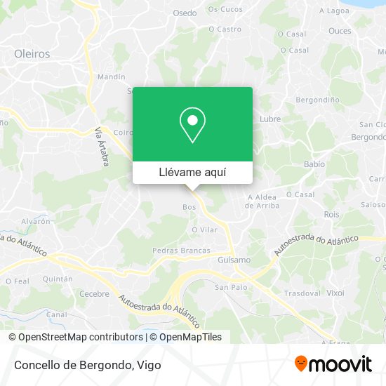 Mapa Concello de Bergondo
