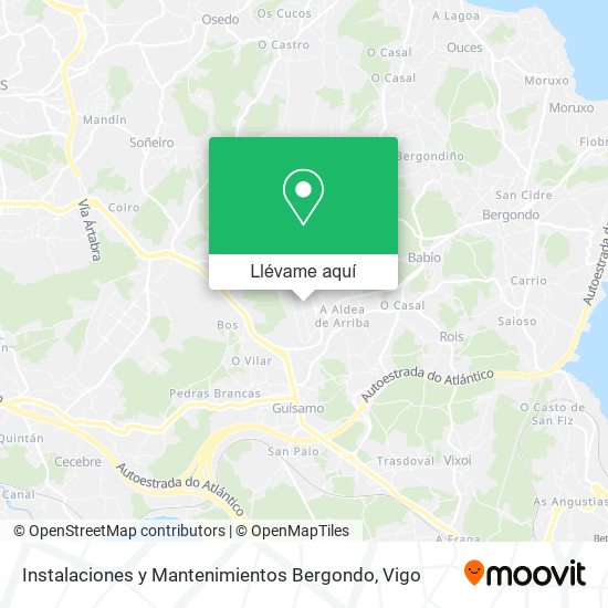 Mapa Instalaciones y Mantenimientos Bergondo