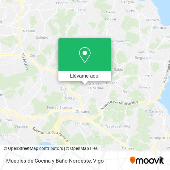 Mapa Muebles de Cocina y Baño Noroeste