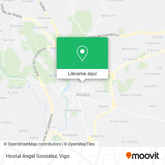 Mapa Hostal Angel González