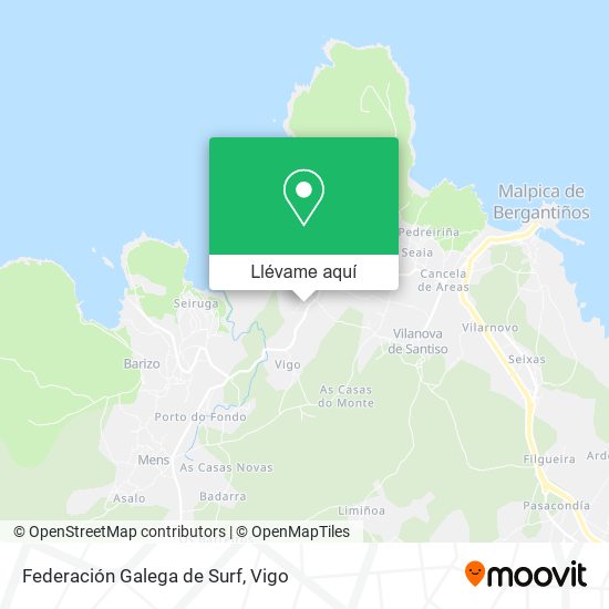Mapa Federación Galega de Surf