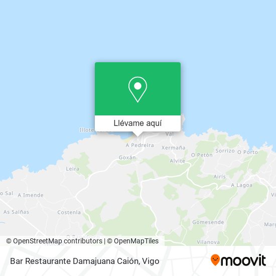 Mapa Bar Restaurante Damajuana Caión