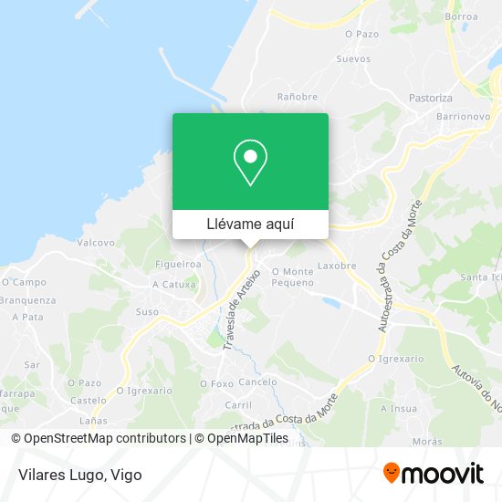 Mapa Vilares Lugo