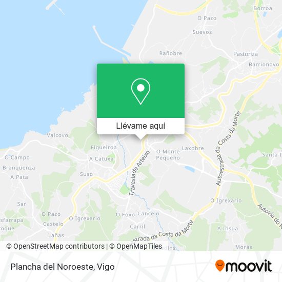 Mapa Plancha del Noroeste