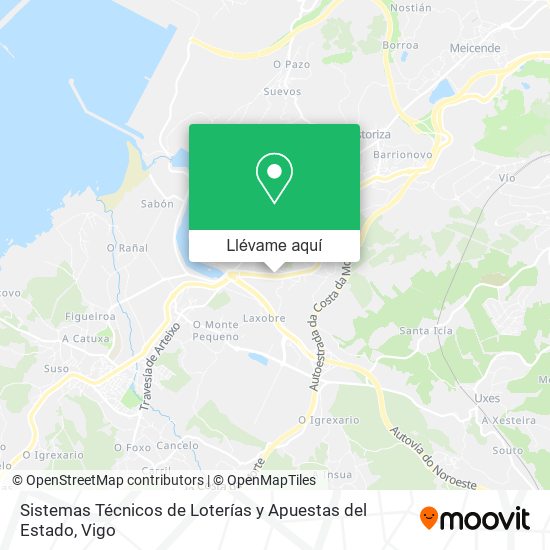 Mapa Sistemas Técnicos de Loterías y Apuestas del Estado