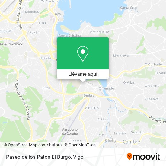 Mapa Paseo de los Patos El Burgo