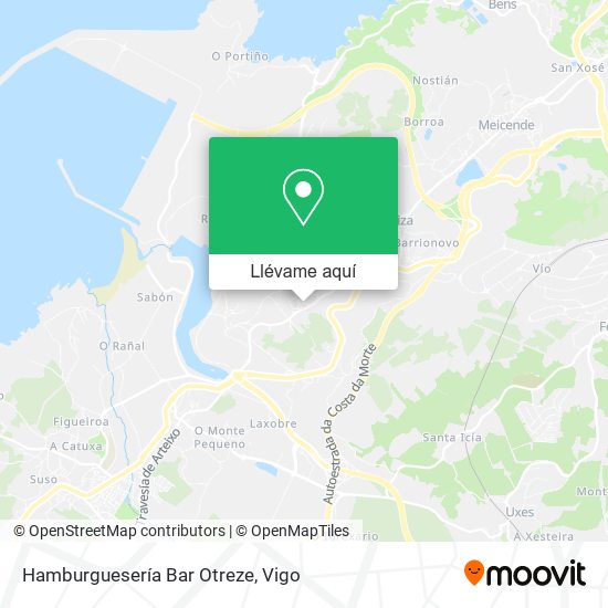 Mapa Hamburguesería Bar Otreze