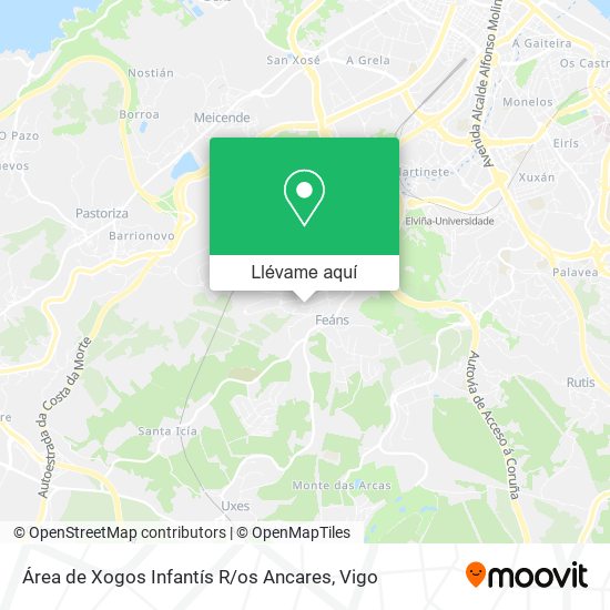 Mapa Área de Xogos Infantís R / os Ancares