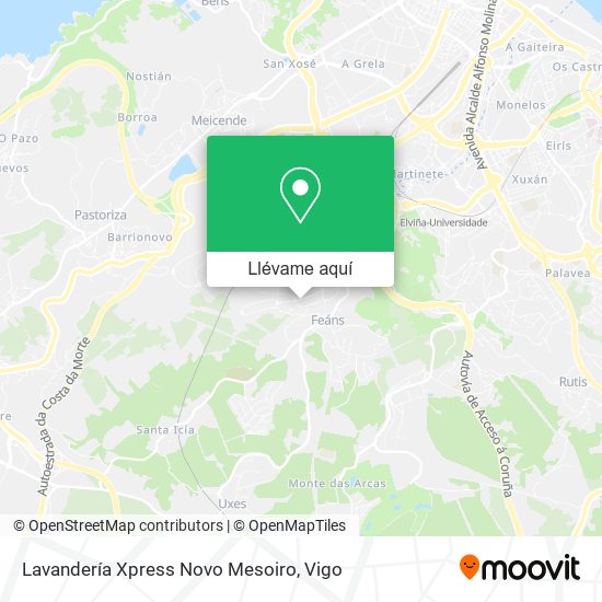 Mapa Lavandería Xpress Novo Mesoiro