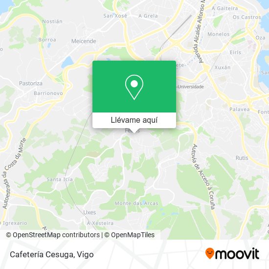 Mapa Cafetería Cesuga