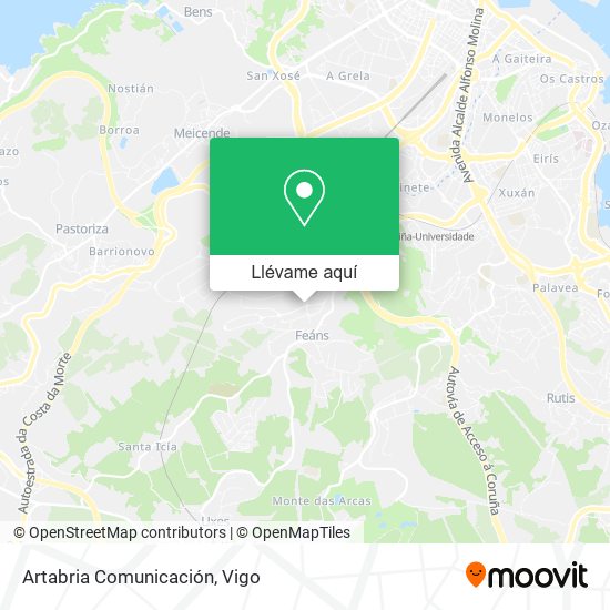Mapa Artabria Comunicación