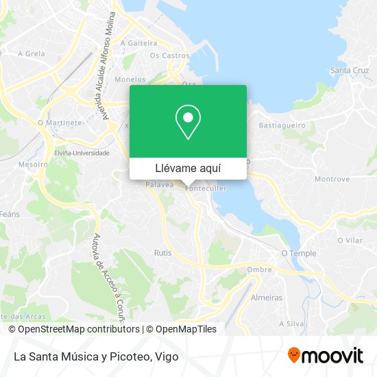 Mapa La Santa Música y Picoteo