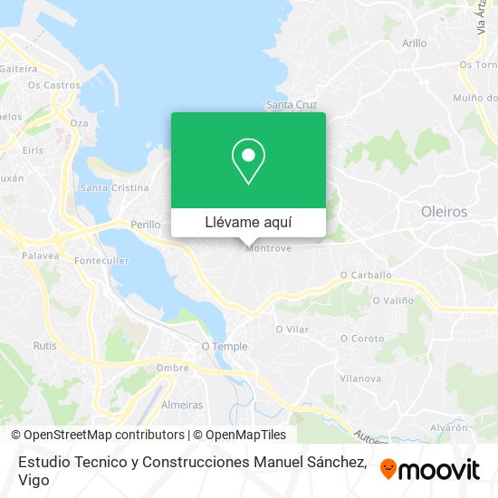 Mapa Estudio Tecnico y Construcciones Manuel Sánchez
