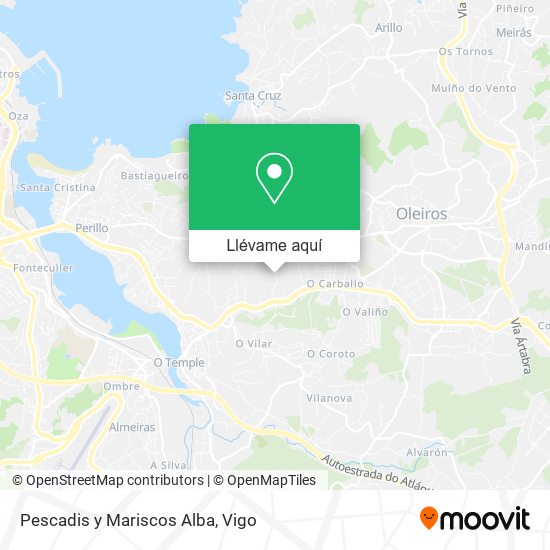 Mapa Pescadis y Mariscos Alba