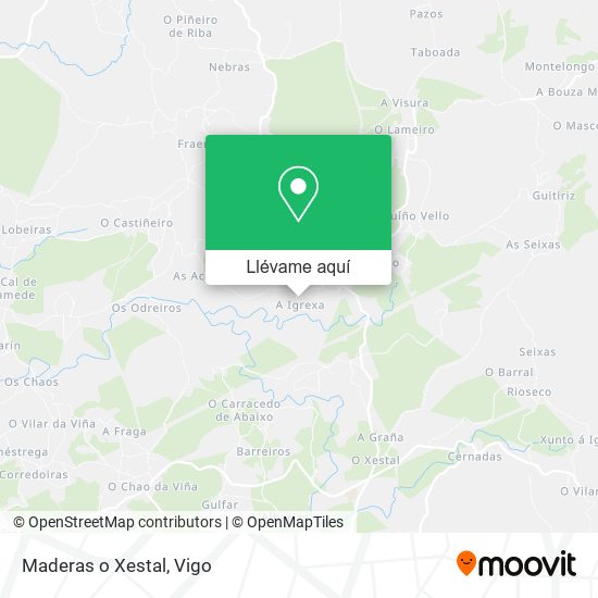 Mapa Maderas o Xestal