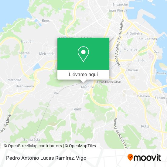 Mapa Pedro Antonio Lucas Ramírez