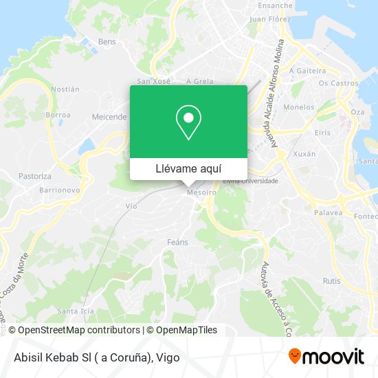 Mapa Abisil Kebab Sl ( a Coruña)